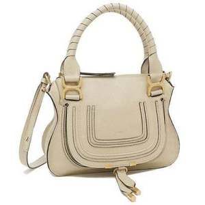 Chloe Handbag Shoulder Bag Mercy 2way Beige